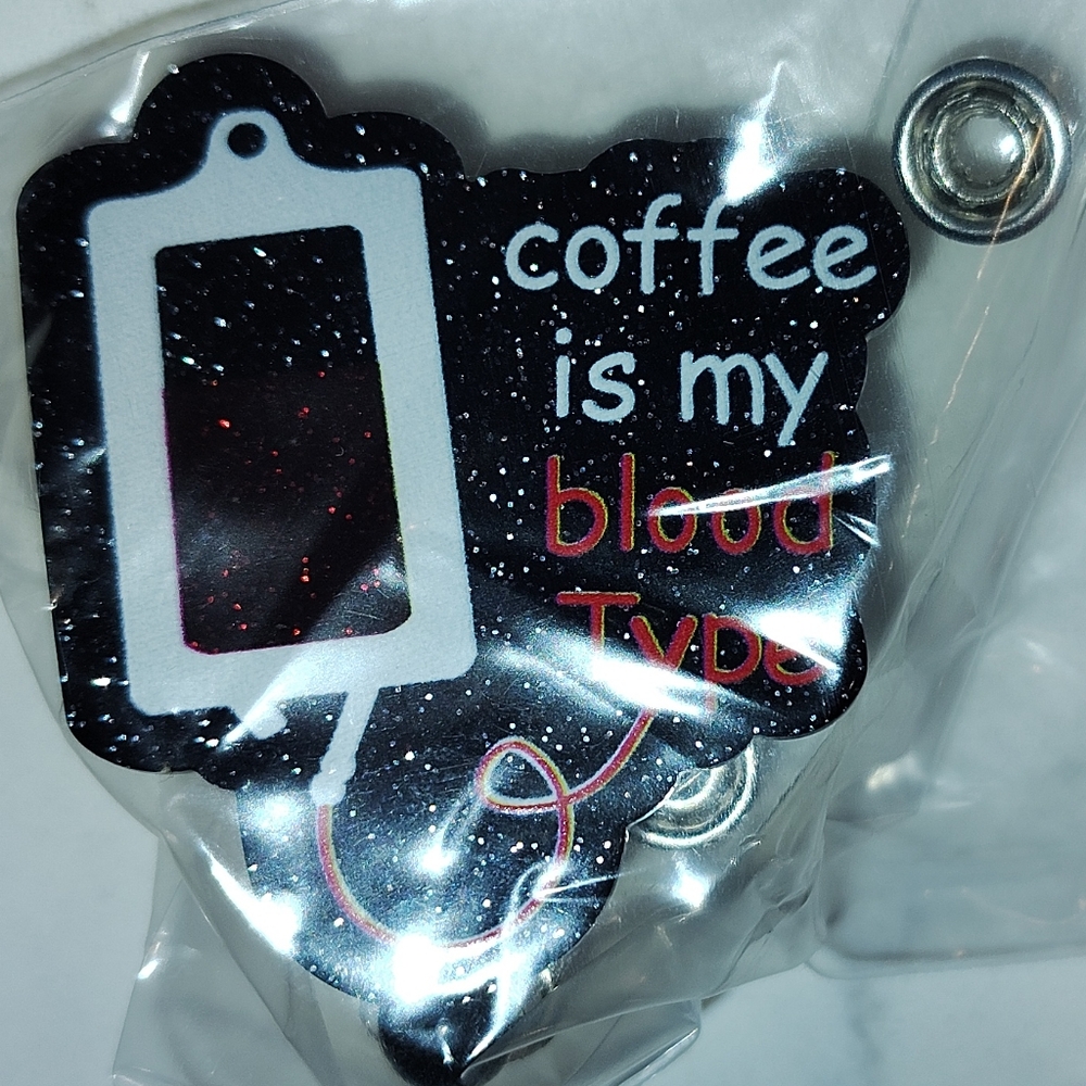 Black and Red Badge Reel